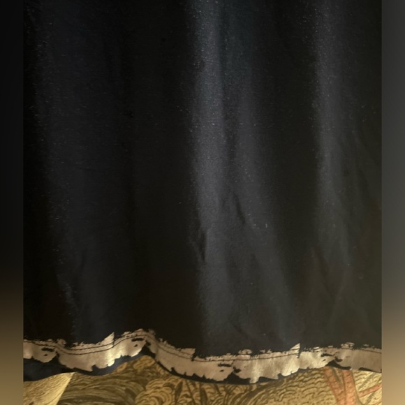 Charlie B Navy Blue Gold Accents Long Sleeve Top SZ Medium - Picture 4 of 11